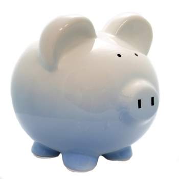 Child To Cherish 7.75 In Blue Ombre Piggy Bank Money Save Decorative Banks