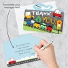 Big Dot of Happiness Cars, Trains, and Airplanes - Shaped Thank You Cards - Transportation Birthday Party Thank You Note Cards with Envelopes - 12 Ct - 2 of 4