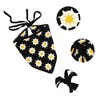 Unique Bargains Women's Classic Cute Hollow Triangle Headwrap 21.06"x10.24" Black 1 Pc - 2 of 4