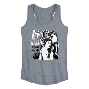 Women's - Star Wars - Leia And The Rebels Graphic Racerback Tank - 1 of 4