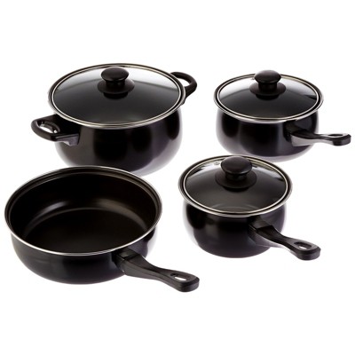 Gibson Home Kitchen 32-Piece Chef Du Jour Cookware Set, Black