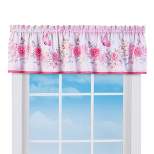 Collections Etc Pink Roses Garland & Butterflies Window Valance Curtains