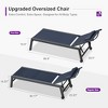 PURPLE LEAF Outdoor Lounge Chair Set Aluminum Patio Chaise Lounger with Side Table and Pillow for Outside Pool Beach Sunbathing Tanning Recliner - 3 of 4