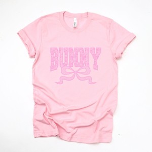 Bunny Pink Lace - Women's Short Sleeve Graphic T-Shirt - 1 of 4