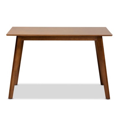 Walnut Brown 48" Transitional Wood Dining Table for Four
