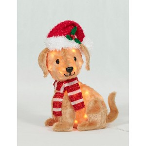 Everstar 19in  Plush Baby Labrador Sculpture, Brown - 1 of 4