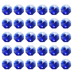 Unique Bargains Crystal Pendants Octagon Beads for DIY Lamp Arts Crafts Decoration 30 Pcs - 1 of 4