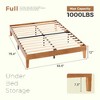 Lyngins Minimalist Full Bed Frame, Solid Wood Platform Bed Frame, Noise-Free Beds for Bedroom (No Box Spring Needed) - 2 of 4