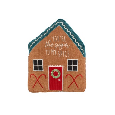 Sugar And Sprice Gingerbread House Decorative Pillow - Levtex Home