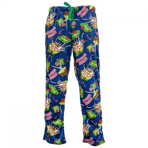 Mens Rick And Morty Christmas Portals All Over Print Sleep Pants - 1 of 4