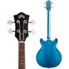 Guild Starfire I Bass Semi-Hollow Short Scale Double-Cut Electric Bass Guitar Pelham Blue - 4 of 4