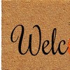 HomeRoots 24" X 36" Black And Natural Coir Pineapple Welcome Outdoor Door Mat - 4 of 4
