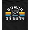 - Instant Message - Gamer On Duty-Toddler and Youth Pullover Fleece Hoodie - 2 of 4