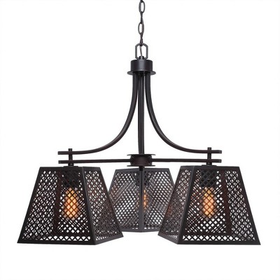 Toltec Lighting Corbello 1 - Light Chandelier in  Espresso