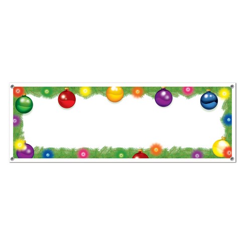 Beistle Holiday Sign Banner, 5' x 21", (2/Pkg) Multicolored - image 1 of 4