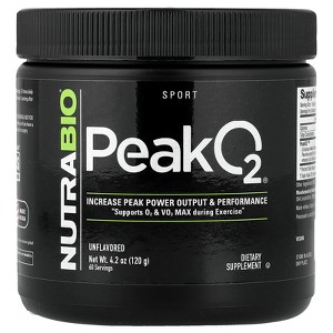 NutraBio Peak O2®, Unflavored, 4.2 oz (120 g) - 1 of 4