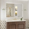 Apmir Rectangular Aluminum Alloy Framed and Tempered Glass Wall Bathroom Vanity Mirror in Matte Black/ Gold/ Silver/ Brown - 2 of 4