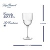 Luigi Bormioli Backdoor 20's Barracuda 10.75 oz. Cocktail Glass, Set of 4, Titanium Reinforced Stem, Made of SON-hyx Crystal, Made in Italy - 3 of 4