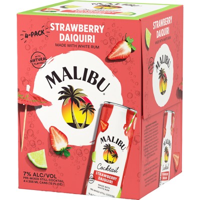 Malibu Strawberry Daquiri - 4pk/355ml Cans