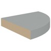 Corner Shelf Grey Honeycomb MDF, Metal Medium Wall mounted - 3 of 4