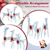 Tangkula 3-Piece Iridescent Reindeer Family Set Christmas Pre-Lit Deer w/ 230 LED Lights - 4 of 4
