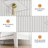 47.2-Inch Fluted 6-Drawer Wood Dresser Modern Chest of Drawers&Storage Organizer for Bedroom,Living Room,Hallway,Entryway - 4 of 4