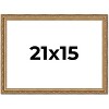 PosterPalooza | 21x15 Wood Antique Frame with UV Acrylic, 4 Finishes: Bronze, Gold, Silver, and Black - 2 of 4