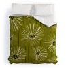 Deny Designs Ayeyokp Retro Daisies Musk Green King Comforter and Sham Set (2-3pc Set) - 2 of 4