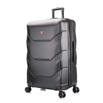 DUKAP Zonix Lightweight Hardside Large Checked Spinner Suitcase