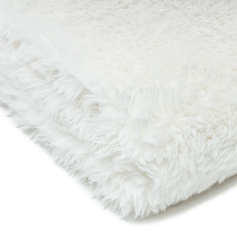 Chanasya Fuzzy Tusicon Faux Longfur Throw Blanket - Plush Blanket, 4 of 7