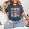 Simply Sage Market Women's Summer Stacked Colorful Short Sleeve Graphic Tee - 2 of 3