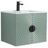 Pellabay Modern Bathroom Vanity with Fluted Circular Doors - Sink Included - 2 of 4
