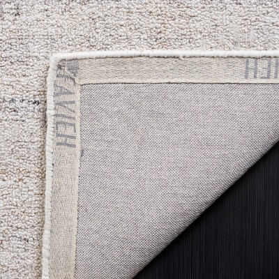 Ivory Abstract Handmade Tufted Wool Area Rug