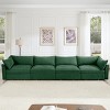 Modular Chenille Sectional Sofa with Under-Seat Storage Drawers, Oversized 4-Seat Couch with Armrest Cushions for Living Room – The Pop Home - 2 of 4