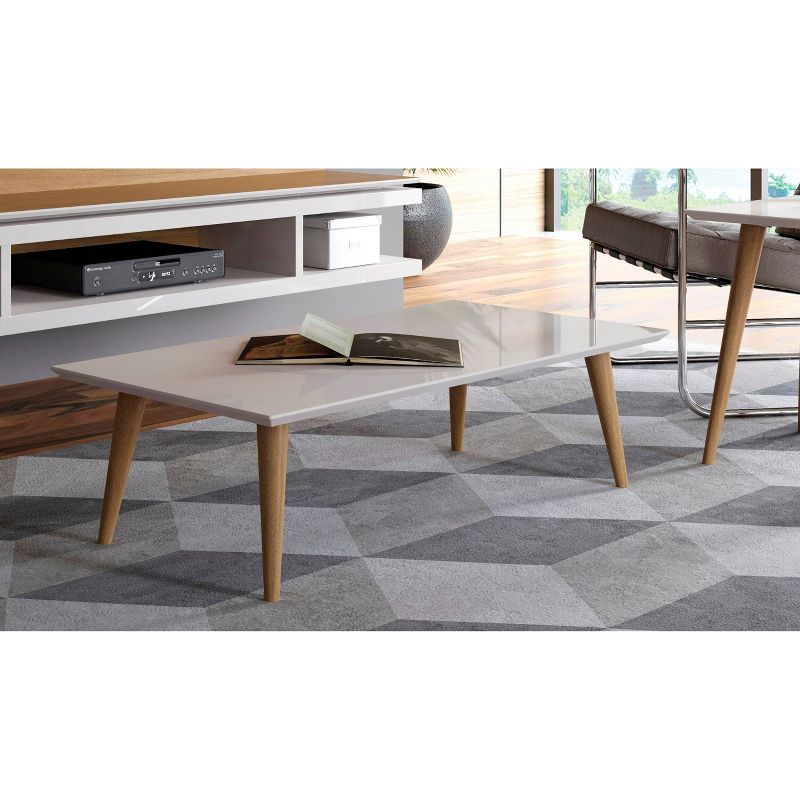 11.81" Utopia High Rectangle Coffee Table with Splayed Legs - Manhattan Comfort, 3 of 8