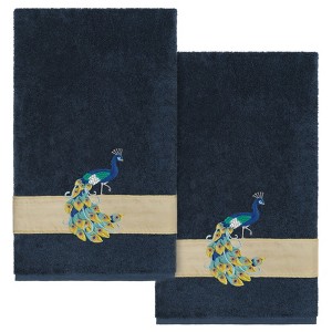 Linum Home Textiles 100% Turkish Cotton PENELOPE Embellished Towel Set - 1 of 4