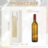 Unique Bargains Thick Kraft Paper Wine Gift Bags 13.7" x 3.7" x 3.5" 6 Pcs - 2 of 4