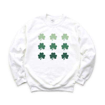 Simply Sage Market Women's Graphic Sweatshirt Clover Chart St. Patrick's Day
