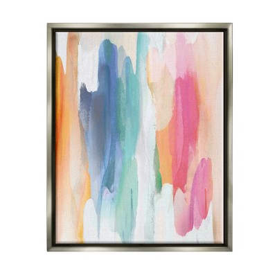 Stupell Industries Faded Rainbow Tones Layered Shape Abstraction