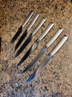 KitchenAid Slim Black 15pc Stainless Steel Knife Block Set