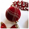 12PCS Multiple Colors Flocked Christmas Ornaments Set, 3.15 in Velvet Christmas Decorations Painted Shatterproof Plastic Balls - 3 of 4