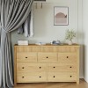 6/7 Drawer Dresser w/ Fluted Design, Wood Chest of Drawers, TV Stand Organizer for Bedroom - 4 of 4