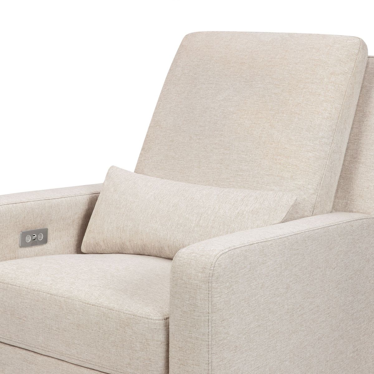 Babyletto Sigi Electronic Recliner and Swivel Glider with USB port - Performance Beach Eco-Weave - thumbnail 10