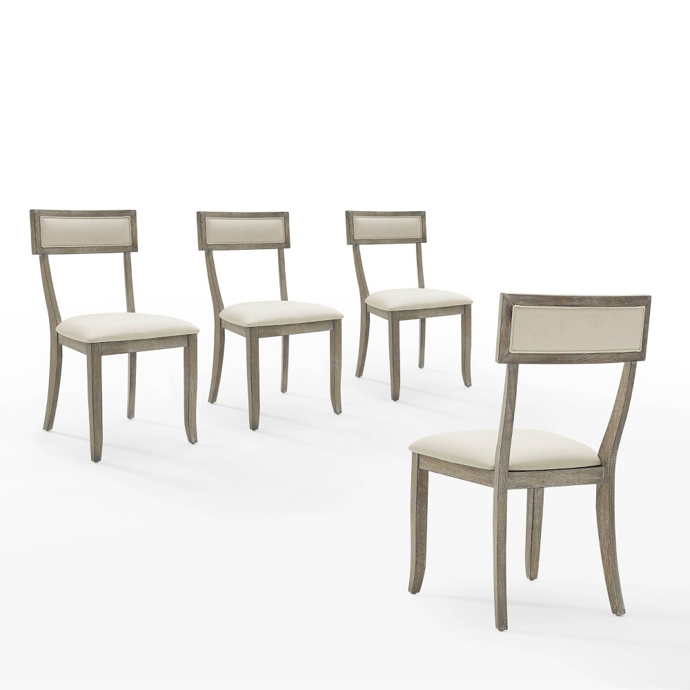 Photos - Dining Table Crosley Alessia 4pc Dining Chair Set: Padded Backrest, Splayed Legs, Polye 