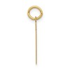 Black Bow Jewelry 14k Yellow Gold, Athletic Collection, Small Polished Number 61 Pendant - 2 of 4