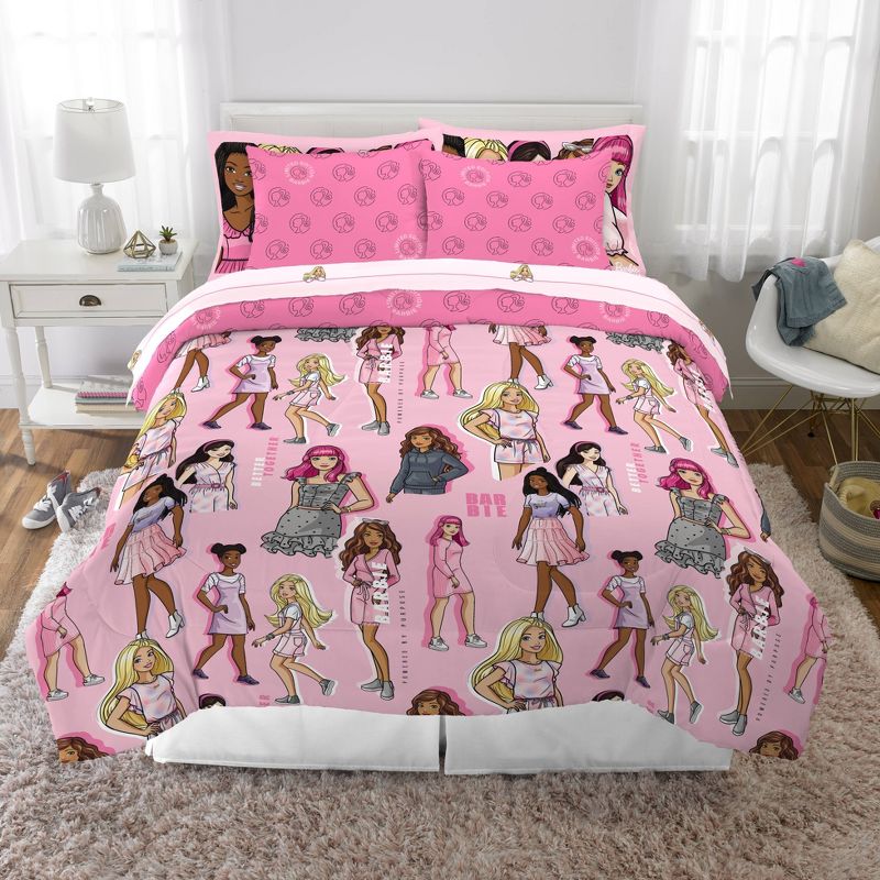 Full Barbie Kids&#39; Bedding Bundle, 1 of 13