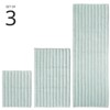 mDesign Cotton Spa Mat Rug for Bathroom, Varied Sizes, Set of 3 - Water Blue - 2 of 4