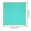 INSPIRE CHIC Women's Floral Printed Blended Cotton Small Square Neck Scarves 21.7x21.7" 1Pc - 3 of 4