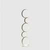 38.5" Else Nordic 5-Ring Shaped Metal Table Lamp (Includes LED Light Bulb) White - Ore International: Modern Dimmable Desk Lamp - 4 of 4