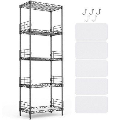 Pantry Storage Shelves, 5-Tier 59" Adjustable Heavy Duty Metal Storage Shelf